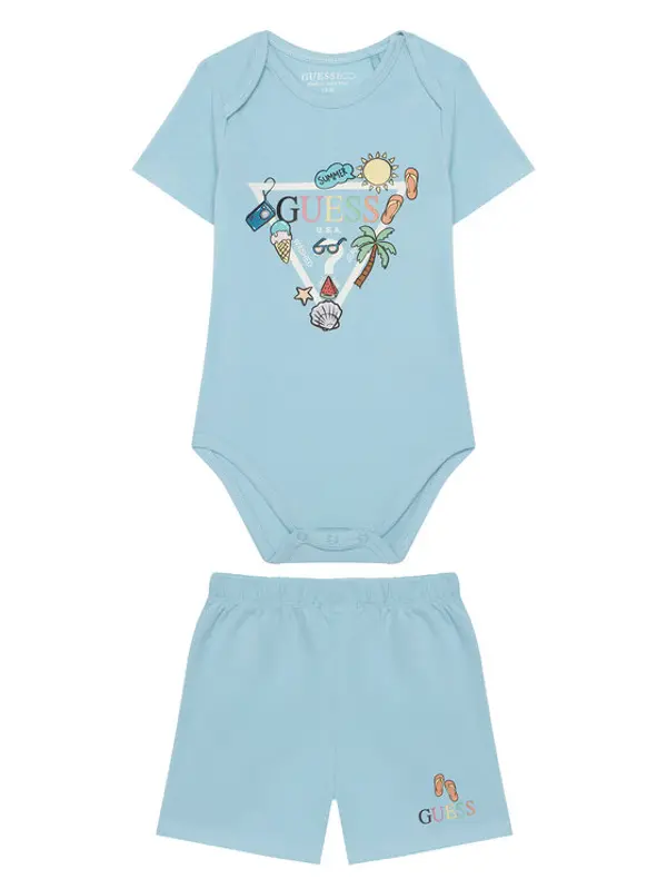 Guess Guess Set za bebe H6GW08 K6YW1 Svijetlo plava Regular Fit