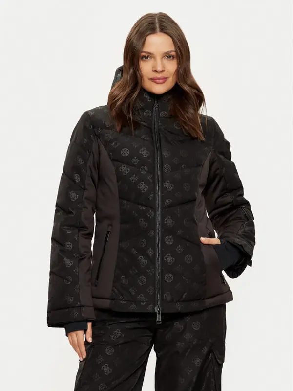 Guess Guess Skijaška jakna W4PL3N WH0K0 Crna Regular Fit