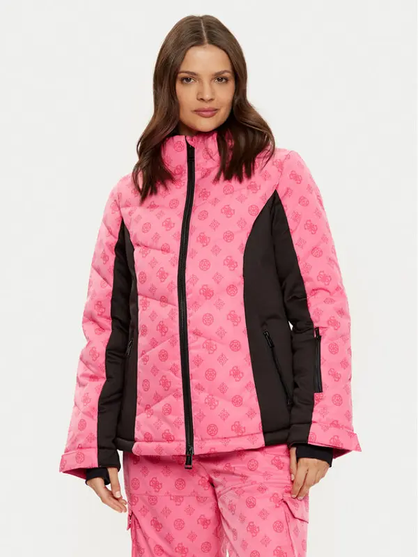 Guess Guess Skijaška jakna W4PL3N WH0K0 Ružičasta Regular Fit