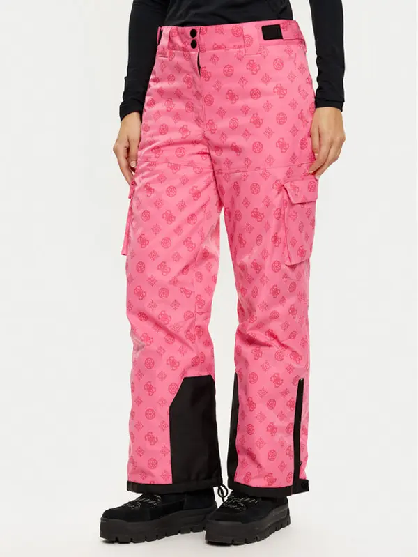 Guess Guess Skijaške hlače W4PB60 WH0K0 Ružičasta Regular Fit