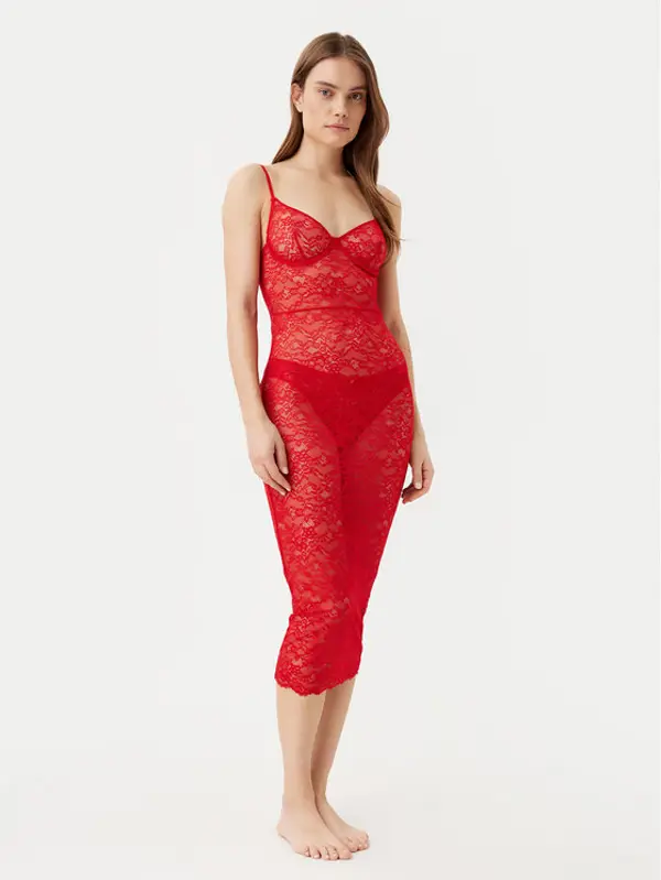 Guess Guess Spavaćica O5RK00 KBGT0 Crvena Regular Fit