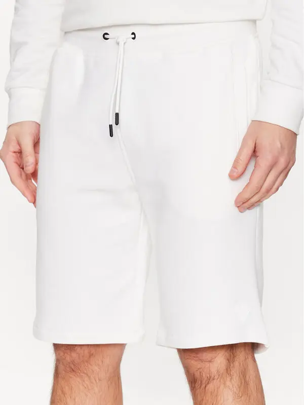 Guess Guess Sportske kratke hlače Aldwin Z2YD04 KAIJ1 Bijela Slim Fit
