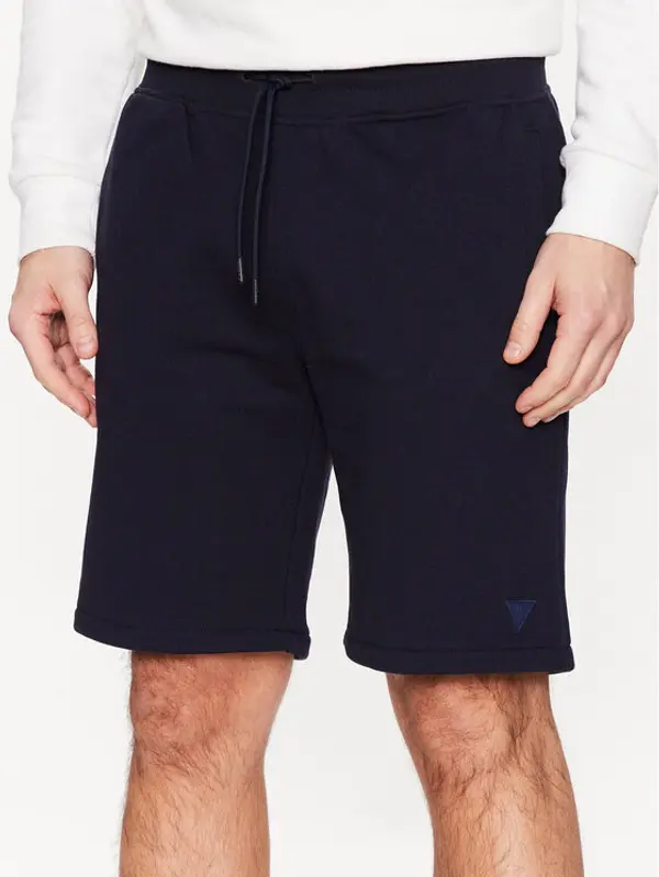 Guess Guess Sportske kratke hlače Aldwin Z2YD04 KAIJ1 Tamnoplava Slim Fit