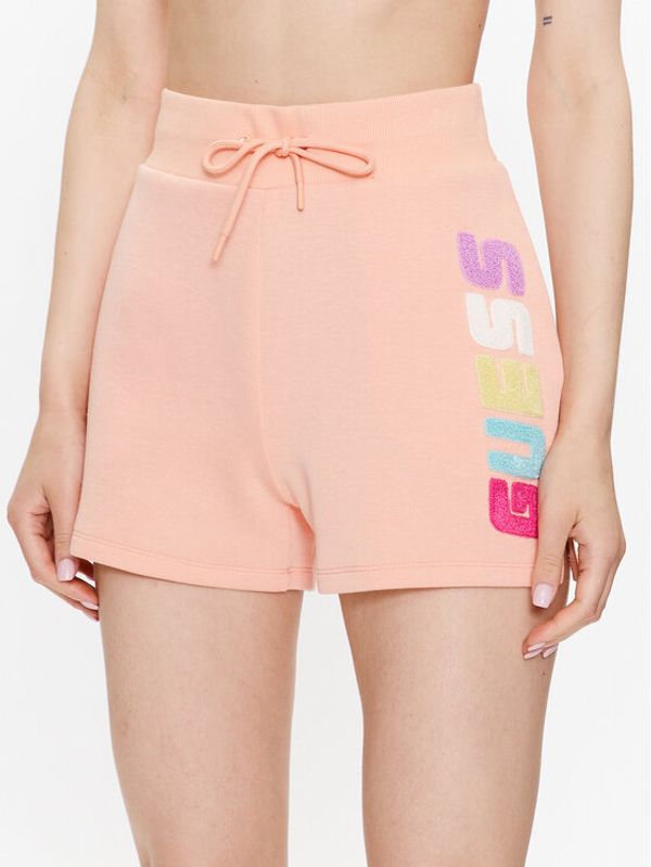 Guess Guess Sportske kratke hlače Edwina V3GD11 FL04P Narančasta Loose Fit