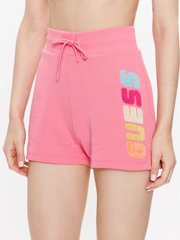 Guess Guess Sportske kratke hlače Edwina V3GD11 FL04P Ružičasta Loose Fit