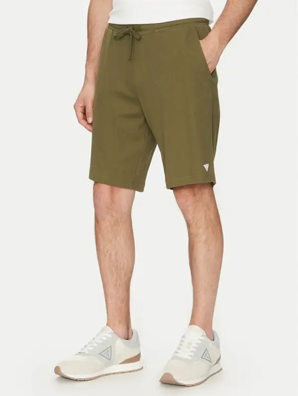 Guess Guess Sportske kratke hlače F5GD00 KC5Y1 Kaki Regular Fit