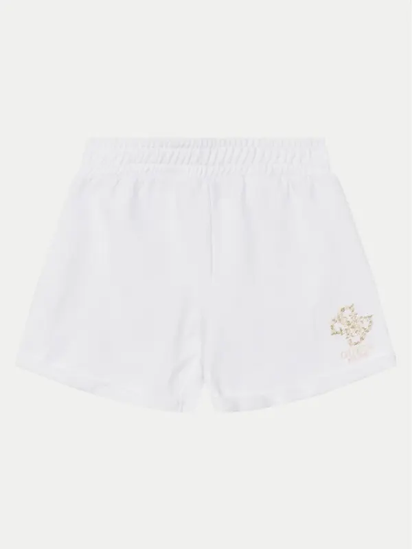 Guess Guess Sportske kratke hlače J5GD24 KA6R4 Bijela Relaxed Fit