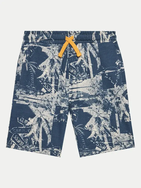 Guess Guess Sportske kratke hlače L4GD05 KA6R3 Tamnoplava Relaxed Fit