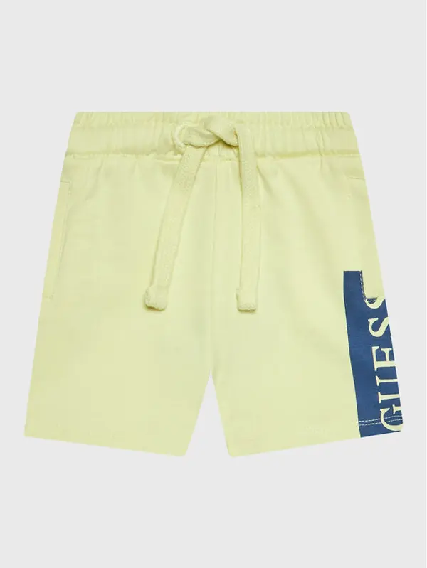 Guess Guess Sportske kratke hlače N3GD03 KA6R0 Žuta Relaxed Fit
