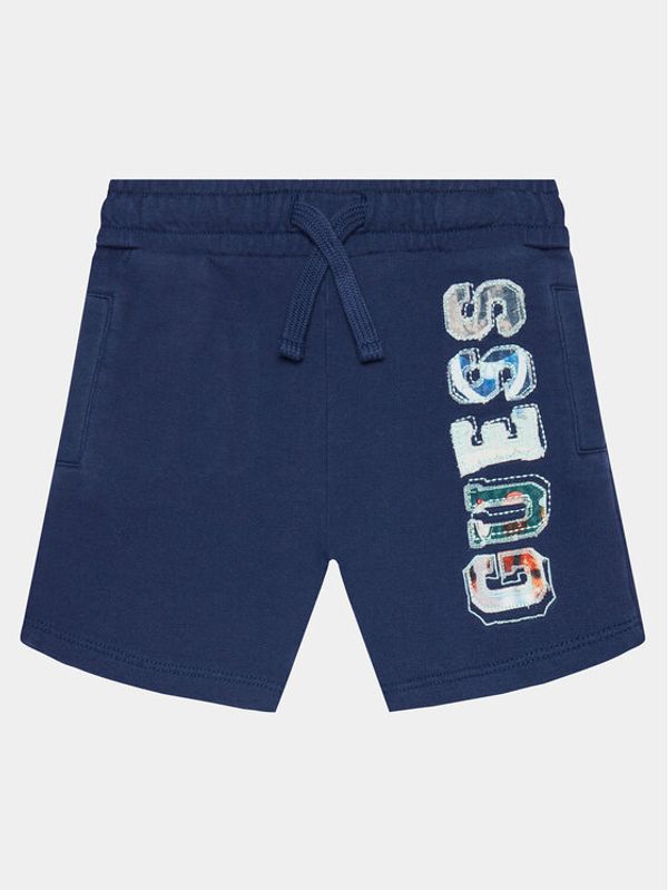 Guess Guess Sportske kratke hlače N4GD04 KA6R3 Tamnoplava Regular Fit