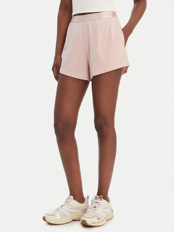 Guess Guess Sportske kratke hlače O6GD02 KCQP2 Ružičasta Relaxed Fit