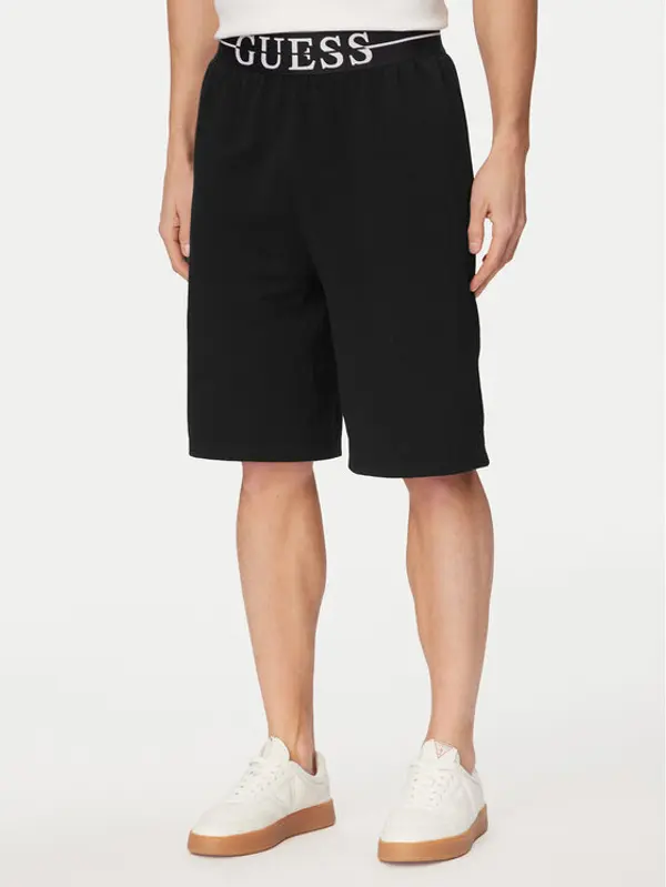 Guess Guess Sportske kratke hlače U6GD00 KC241 Crna Regular Fit