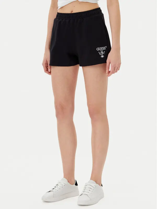 Guess Guess Sportske kratke hlače V5GD19 KC3D2 Crna Relaxed Fit