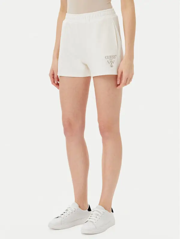 Guess Guess Sportske kratke hlače V5GD19 KC3D2 Écru Relaxed Fit