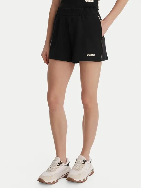 Guess Guess Sportske kratke hlače V6GD08 K3004 Crna Relaxed Fit