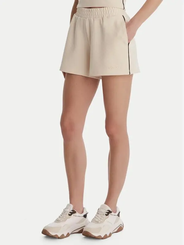Guess Guess Sportske kratke hlače V6GD08 K3004 Écru Relaxed Fit