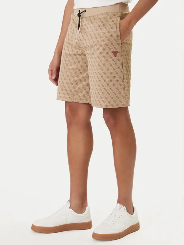 Guess Guess Sportske kratke hlače Z4YD03 K7122 Bež Regular Fit