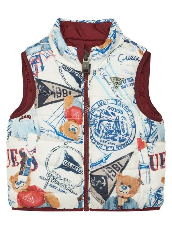 Guess Guess Sportski prsluk N6RL01 WCFM2 Šarena Regular Fit
