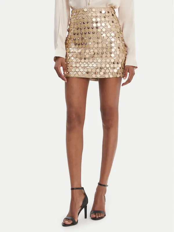Guess Guess Suknja 180021 Zlatna Classic Fit