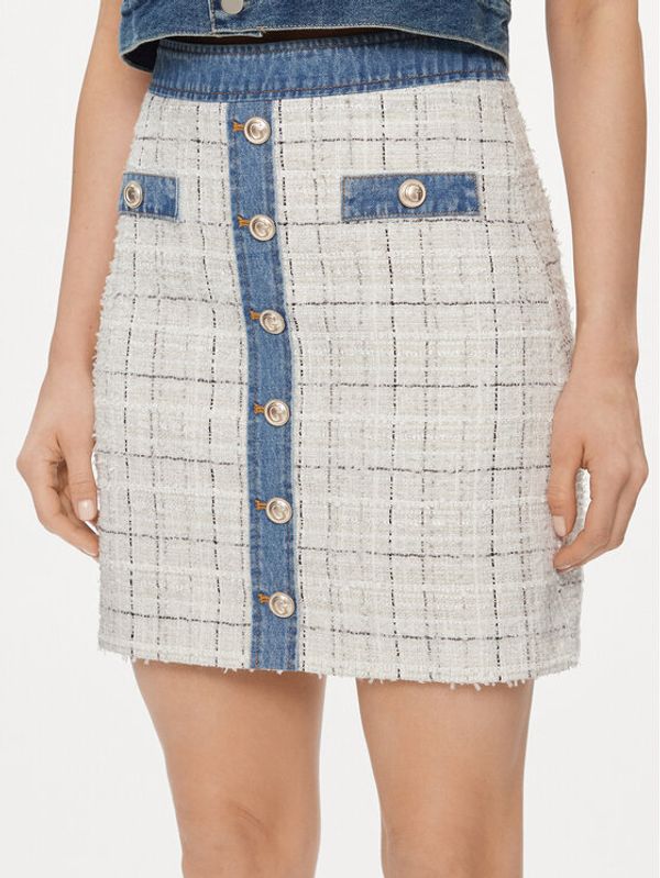 Guess Guess Suknja olovka Natalie W4GD0L WFWW2 Bijela Slim Fit