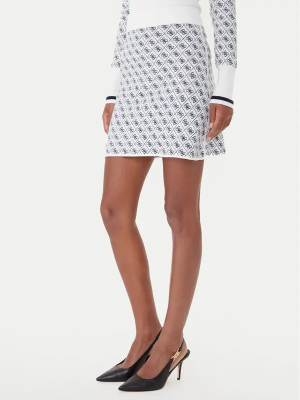 Guess Guess Suknja olovka W5BD81 Z3JD2 Écru Slim Fit
