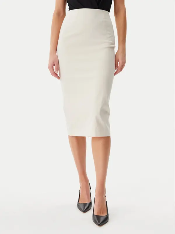 Guess Guess Suknja olovka W5GD93 WGMR2 Bež Slim Fit