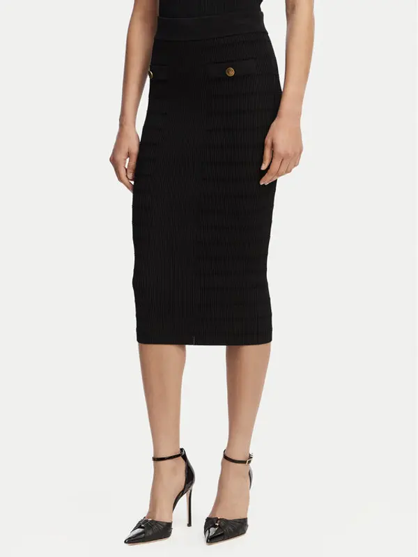 Guess Guess Suknja olovka W5YD66 Z0130 Crna Slim Fit
