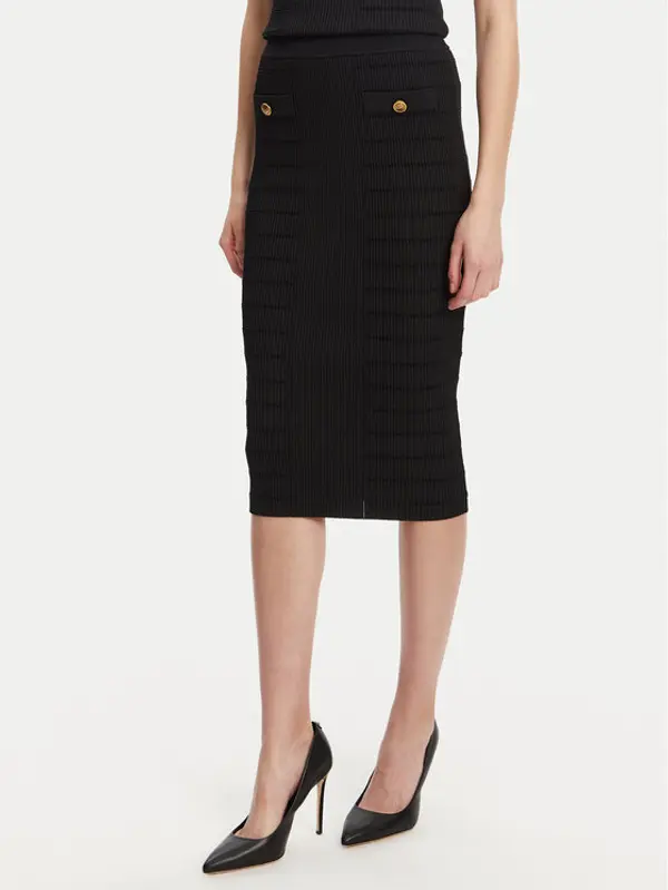 Guess Guess Suknja olovka W5YD66 Z0130 Crna Slim Fit