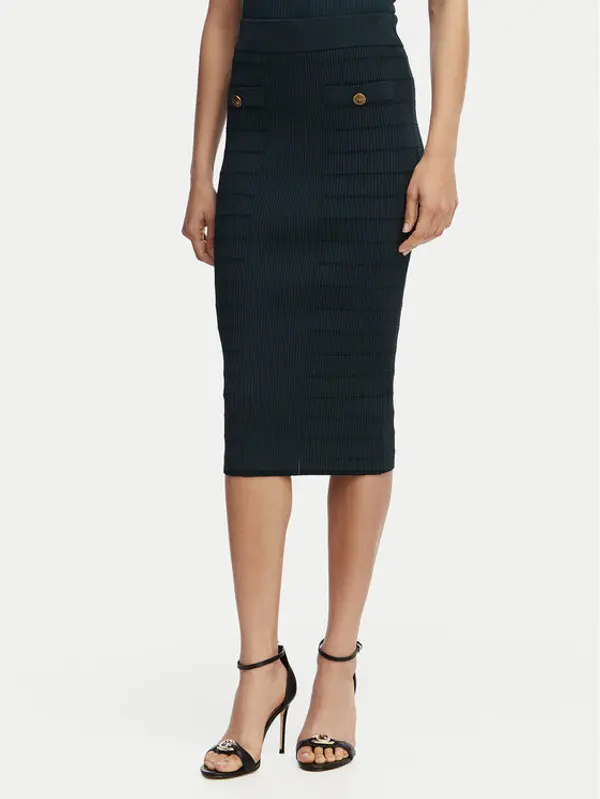 Guess Guess Suknja olovka W5YD66 Z0130 Zelena Slim Fit
