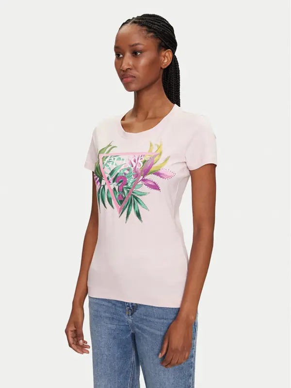 Guess Guess T-shirt 172941 Ružičasta Classic Fit