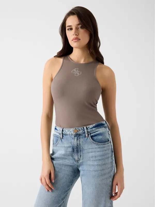 Guess Guess T-shirt 180724 Smeđa Classic Fit