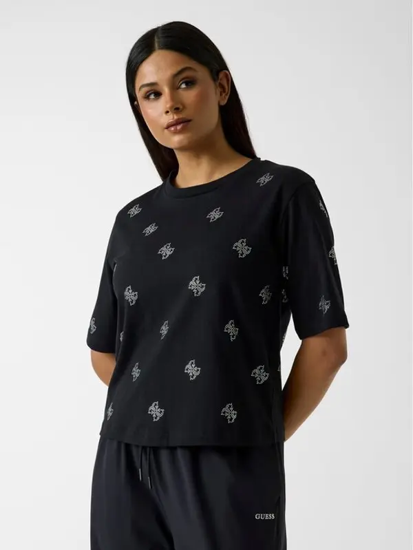 Guess Guess T-shirt 182440 Crna Classic Fit
