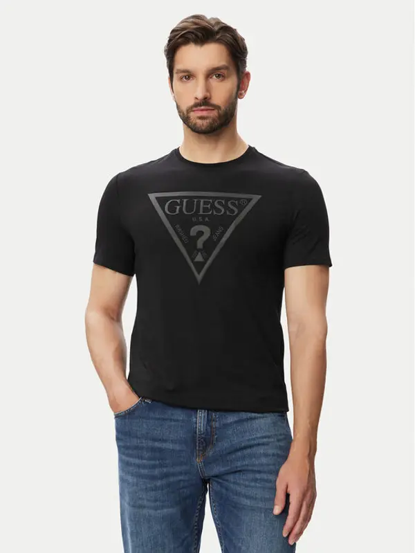 Guess Guess T-shirt 182680 Crna Classic Fit