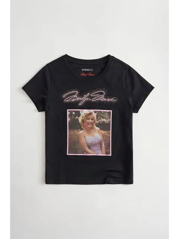 Guess Guess T-shirt 182690 Crna Classic Fit