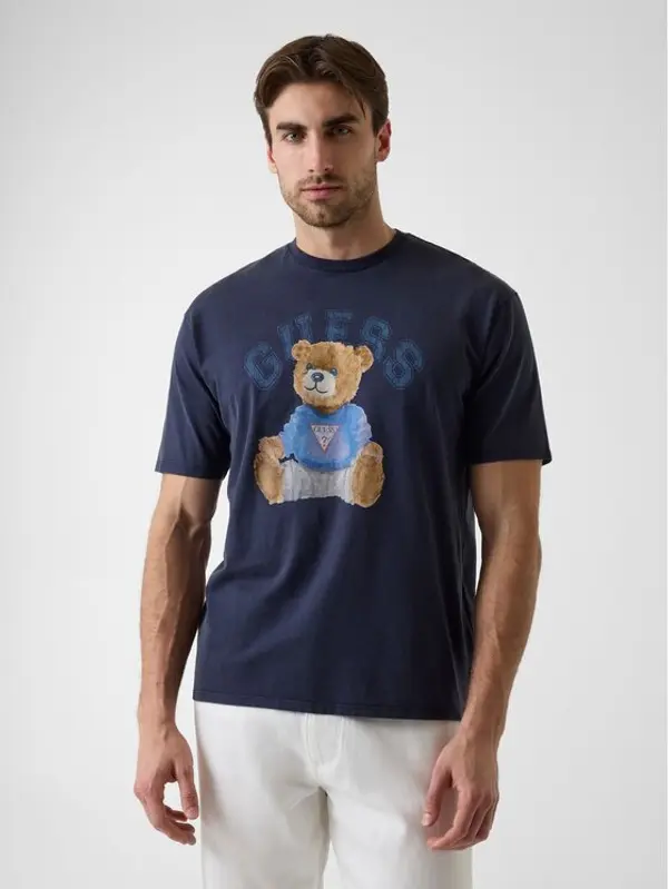 Guess Guess T-shirt 182885 Plava Classic Fit