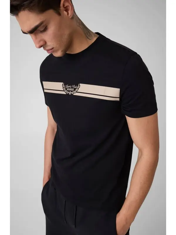 Guess Guess T-shirt 183445 Crna Classic Fit
