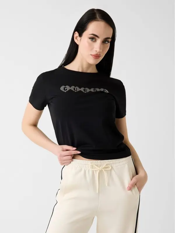 Guess Guess T-shirt 183668 Crna Classic Fit