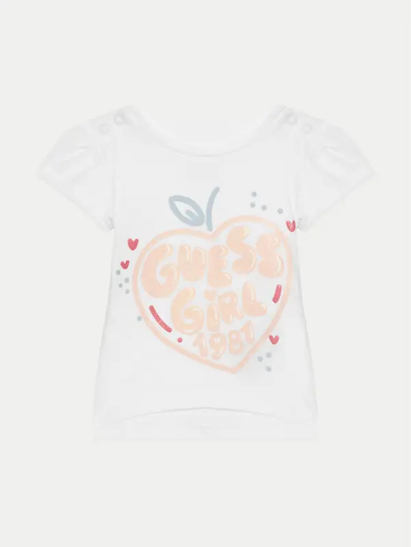 Guess Guess T-shirt A5GI01 K6YW4 Bijela Regular Fit