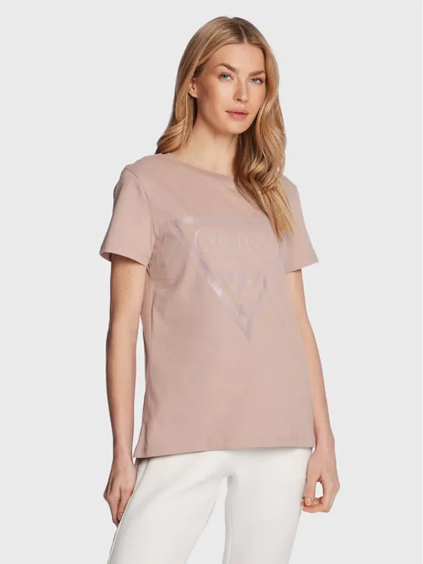 Guess Guess T-shirt Adele V2YI07 K8HM0 Ružičasta Regular Fit