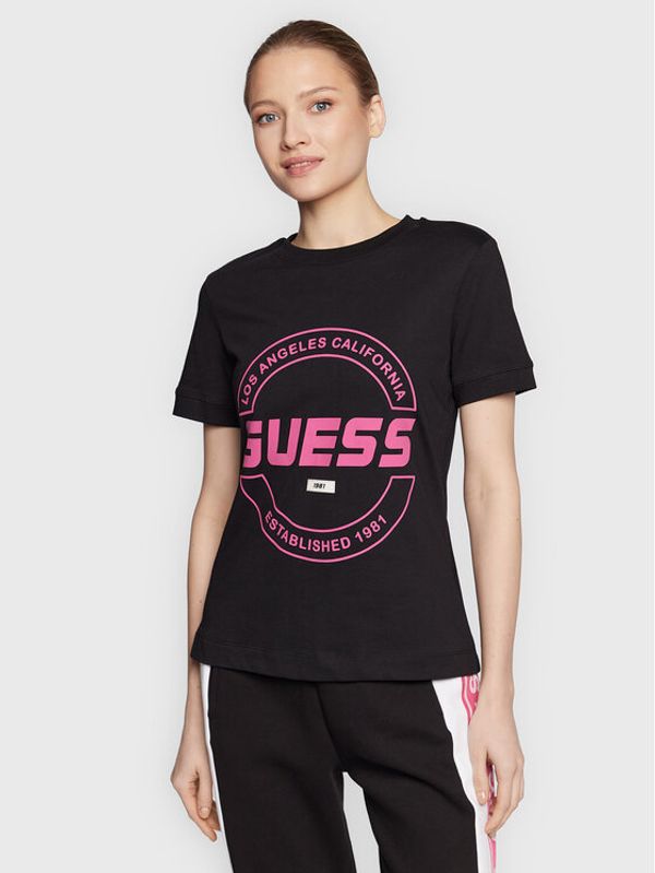 Guess Guess T-shirt Bryana V3RI00 I3Z14 Crna Regular Fit