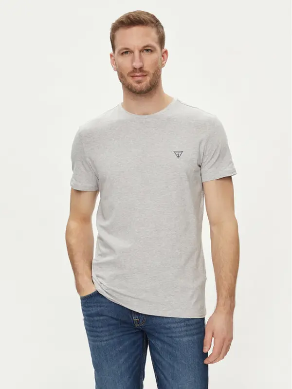 Guess Guess T-shirt Caleb U97M00 KCD31 Siva Slim Fit
