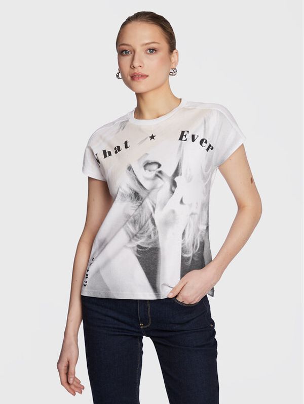 Guess Guess T-shirt Carmen W3RI30 I3Z11 Bijela Slim Fit