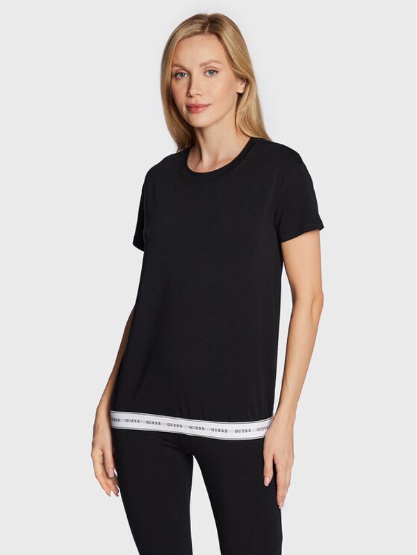 Guess Guess T-shirt Carrie O2BM08 KBBU1 Crna Regular Fit