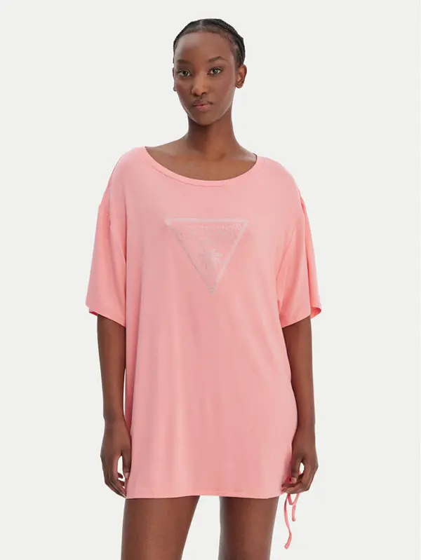Guess Guess T-shirt E4GI00 K68D2 Ružičasta Oversize