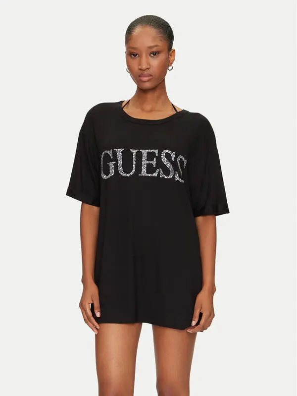 Guess Guess T-shirt E5GI07 K68D2 Crna Regular Fit