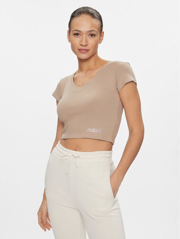 Guess Guess T-shirt Edie V4RP10 K8RT2 Ružičasta Regular Fit