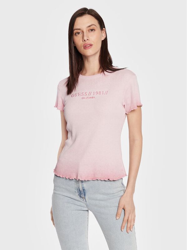Guess Guess T-shirt Edurne W2GI10 K1814 Ružičasta Regular Fit