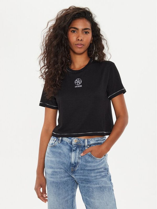 Guess Guess T-shirt Elea V4YI02 KCB52 Crna Boxy Fit