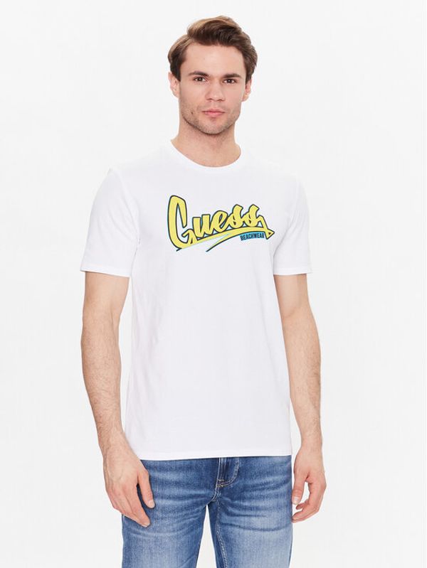 Guess Guess T-shirt F3GI10 J1314 Bijela Regular Fit