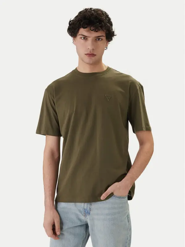Guess Guess T-shirt F6GI11 K8HM4 Kaki Regular Fit